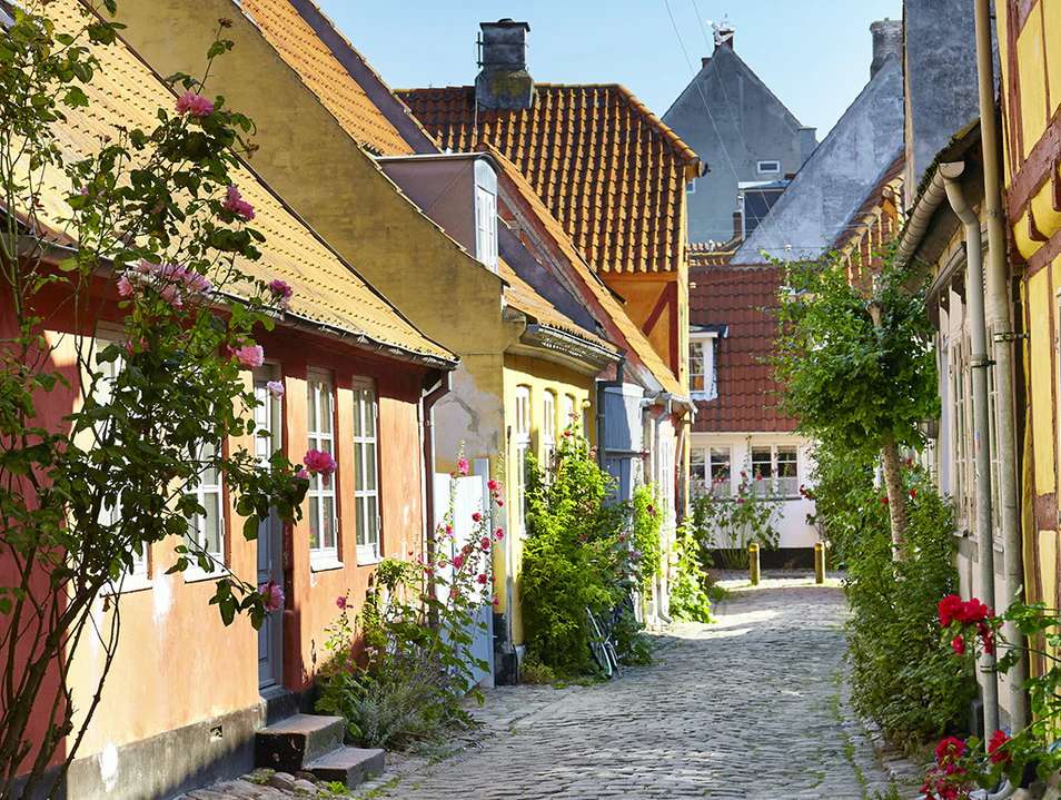 Elsinore stad in Denemarken online puzzel