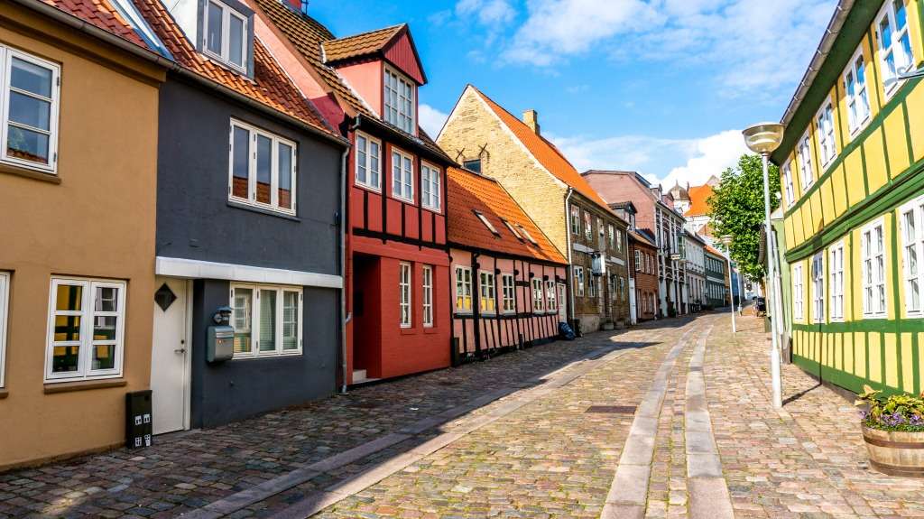 Horsens Old Street Дания онлайн пъзел