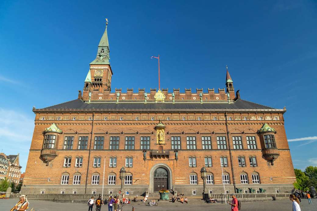 Kopenhagen Rathaus Dänemark Online-Puzzle