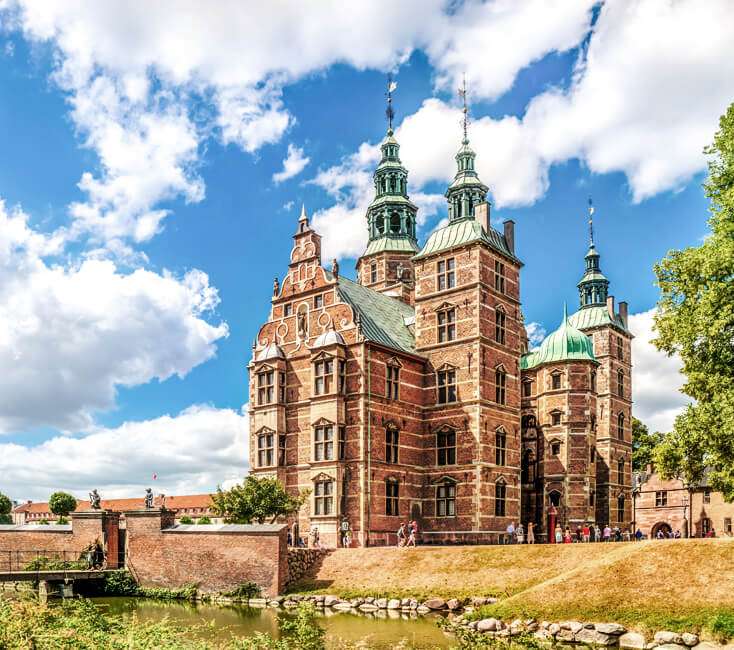 Koppenhága Rosenborgi vár Dánia online puzzle