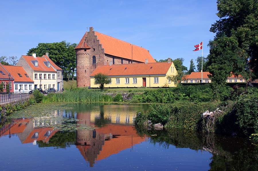 Město Nyborg v Dánsku skládačky online