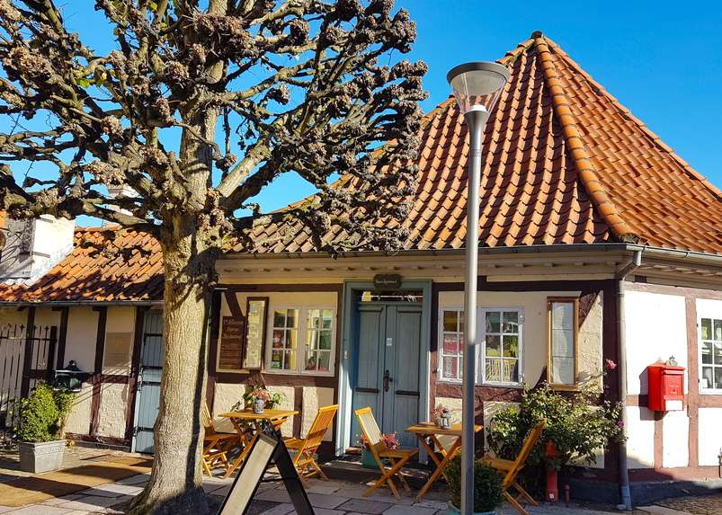 Città di Odense in Danimarca ristorante puzzle online