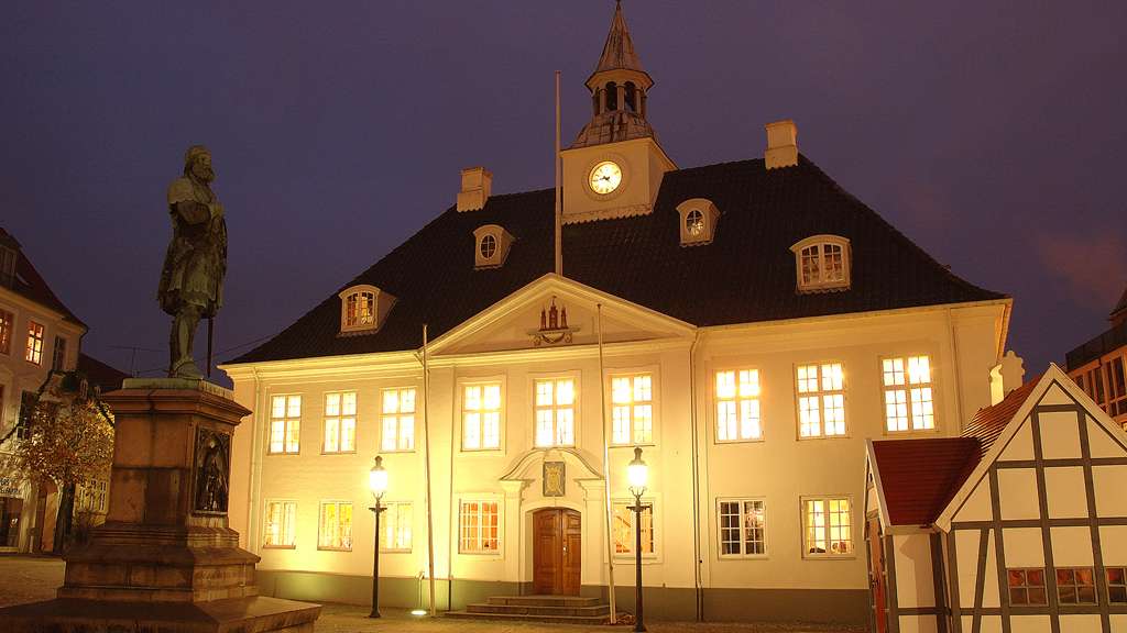 Randers Rathaus Dänemark Online-Puzzle