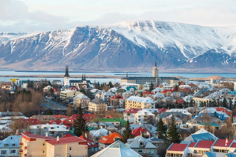 Reykjaviks huvudstad på Island pussel på nätet