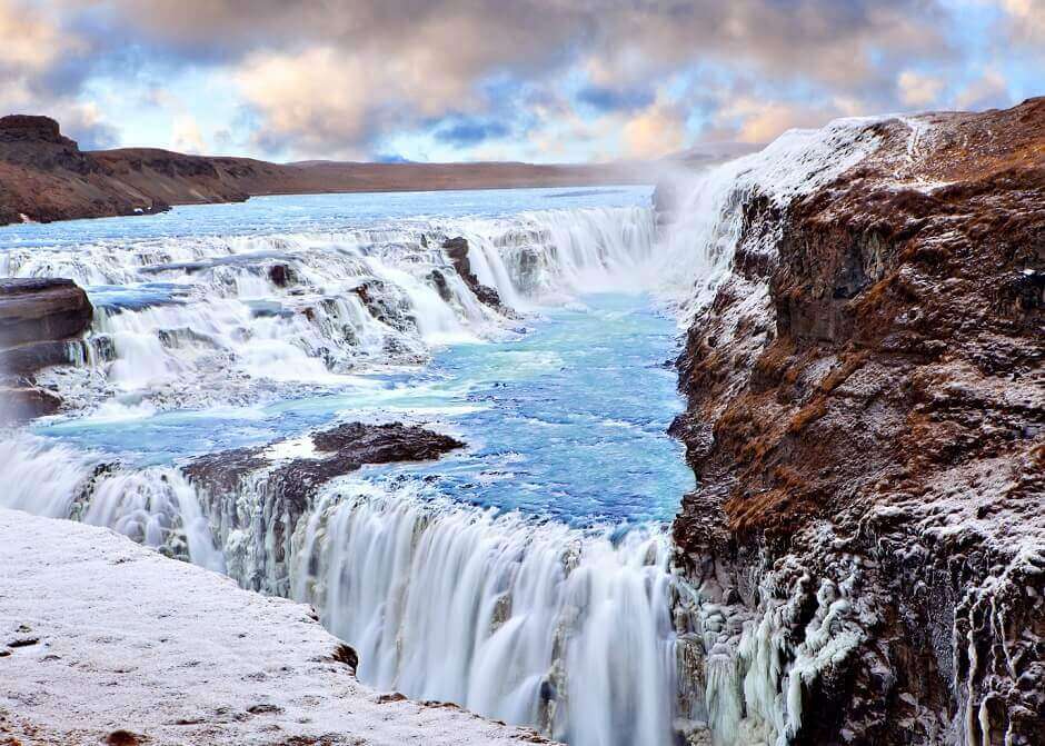 Водопади в Исландия онлайн пъзел