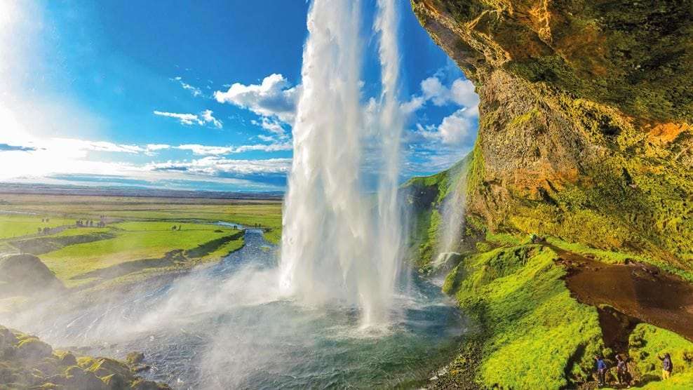 Wasserfälle in Island Online-Puzzle
