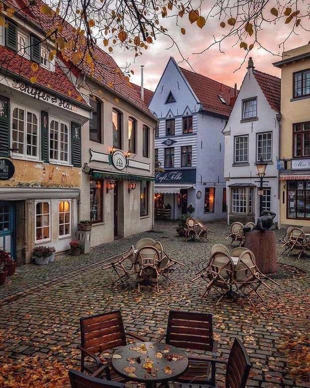 Colorful houses in the historic Schnoorviertel in Bremen jigsaw puzzle online