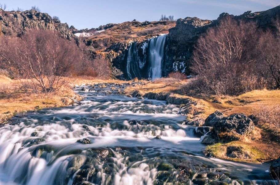 Jedinečná krajina Islandu online puzzle