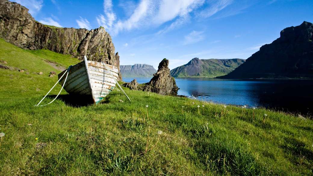 Uniek landschap van IJsland legpuzzel online
