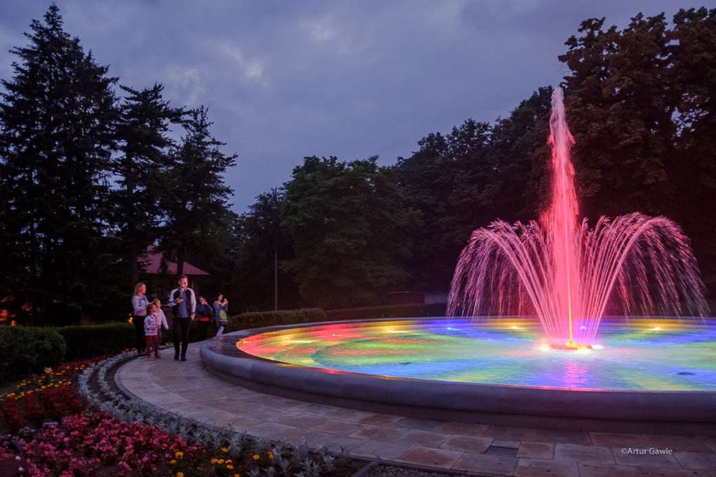 фонтан в Тарнов онлайн пъзел