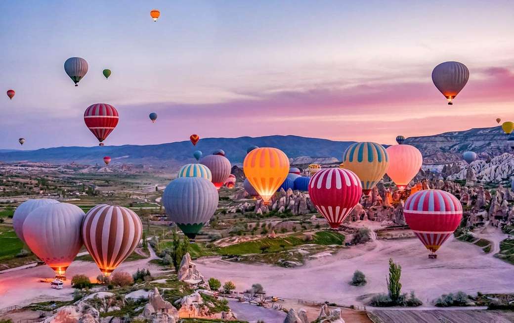 Balónový festival na obloze online puzzle