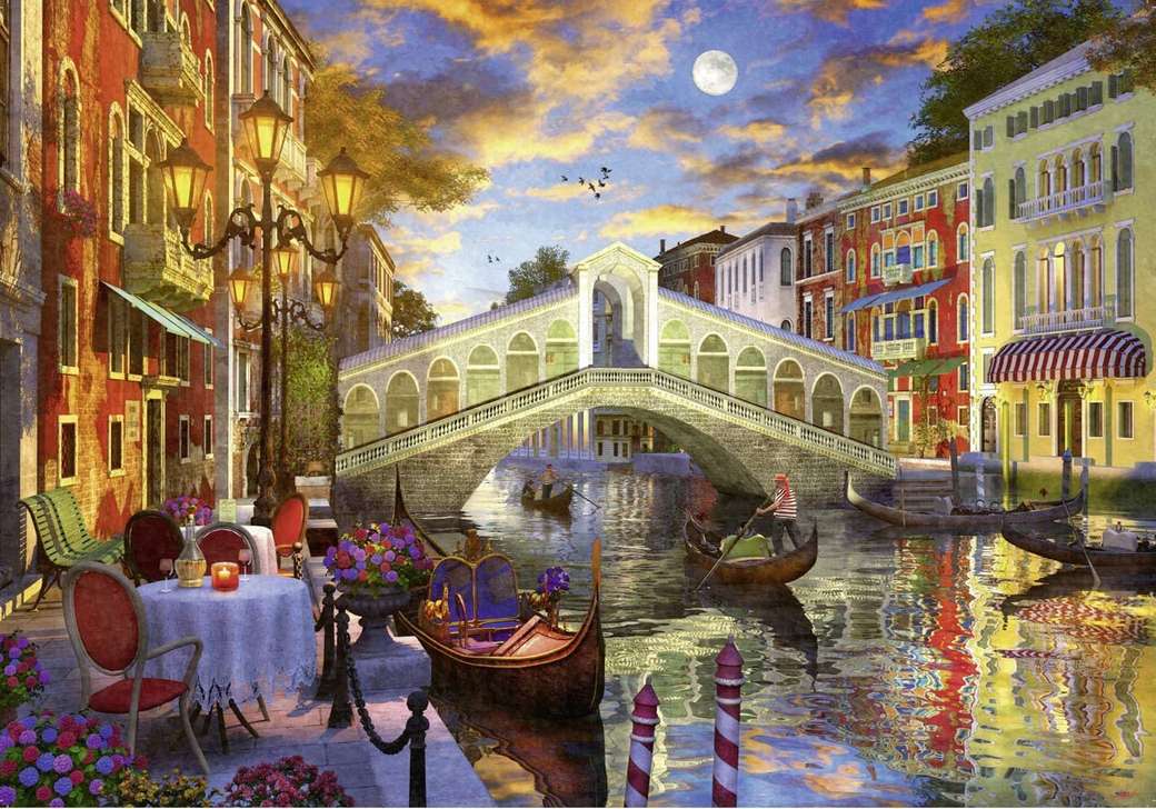 une balade en gondole à travers Venise puzzle en ligne