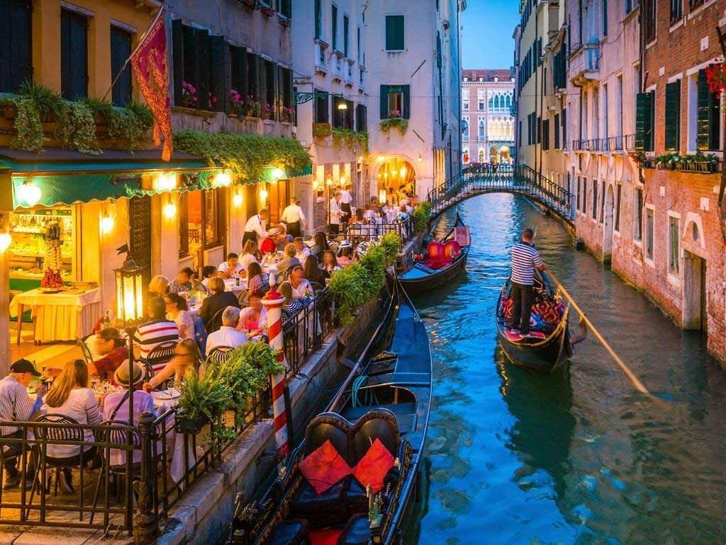 Гондоли във Венеция онлайн пъзел