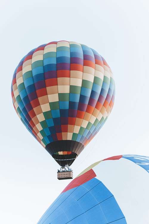 воздушный шар в полете пазл онлайн