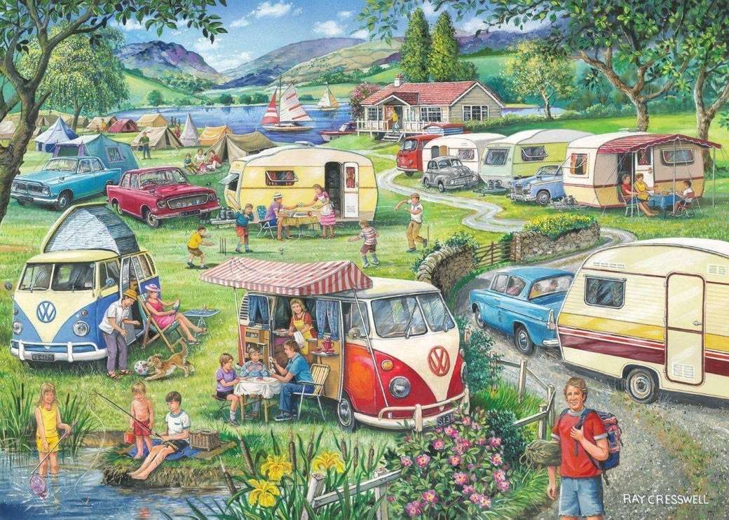 Summer camping online puzzle