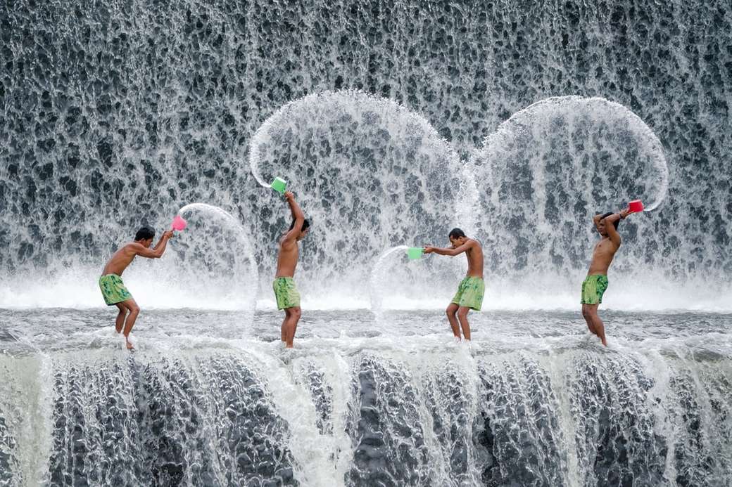 Cachoeiras em Bali. puzzle online