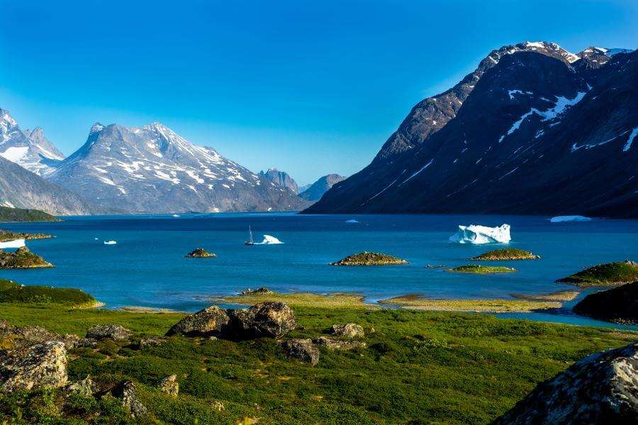 Landschaft auf Grönland Puzzlespiel online