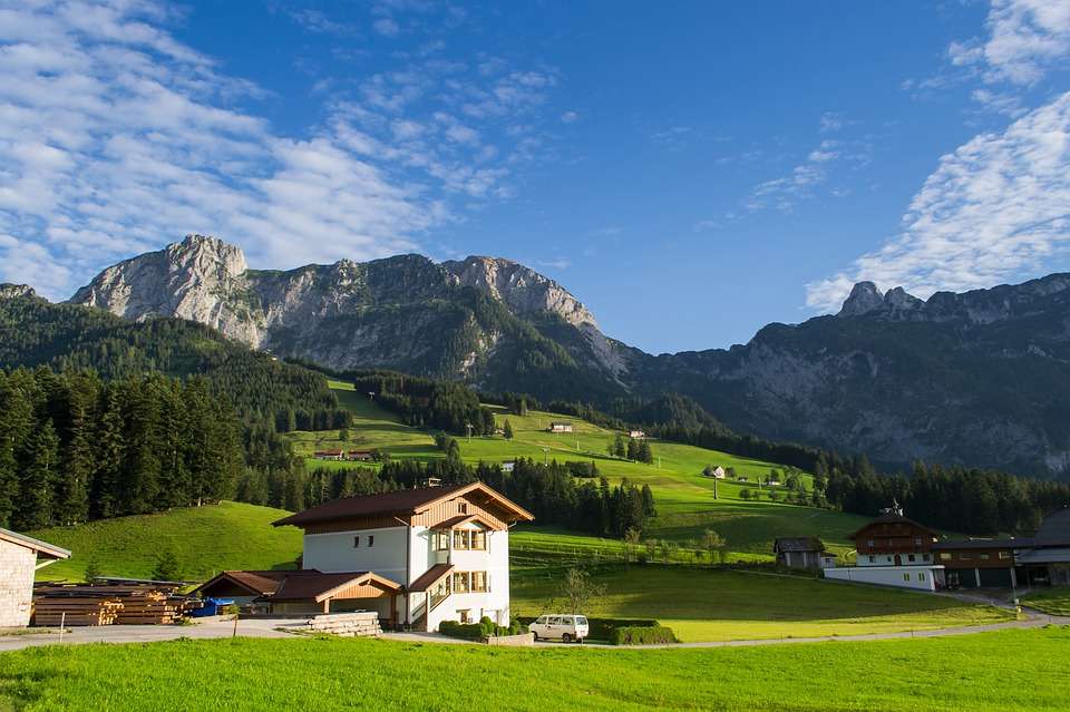 berg i Österrike Pussel online
