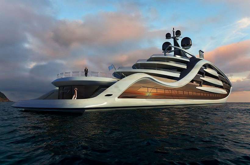 розкішна яхта - Epifania Concept пазл онлайн