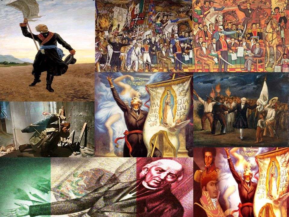 Nezávislost Mexika online puzzle