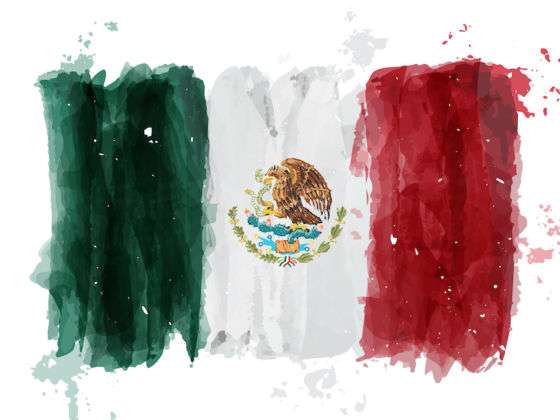 MEXICO MÅLNINGSFLAGG pussel på nätet