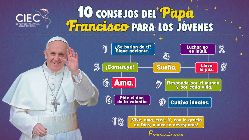 Συμβουλές από τον Πάπα Φραγκίσκο παζλ online