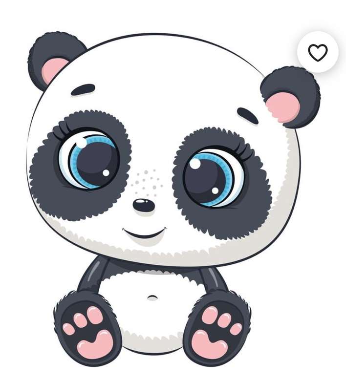 Χαριτωμένο panda online παζλ