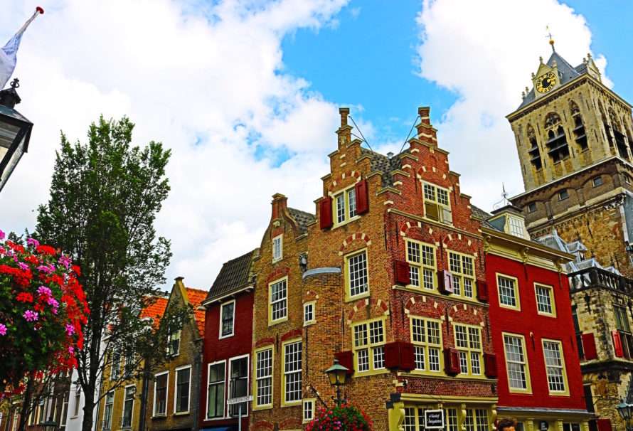 Delft historische huizen Nederland legpuzzel online
