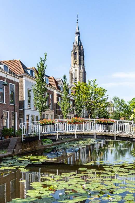 Delft stad i Nederländerna pussel på nätet