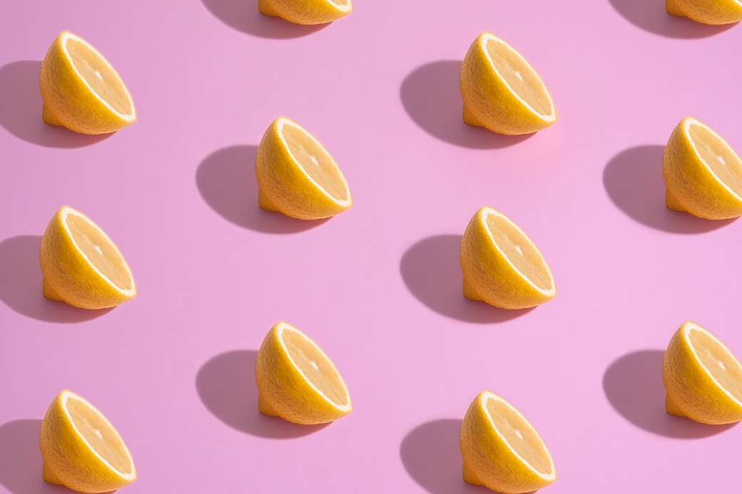 Citronmönster pussel på nätet