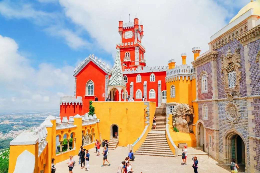 sintra- Португалия в цвят онлайн пъзел