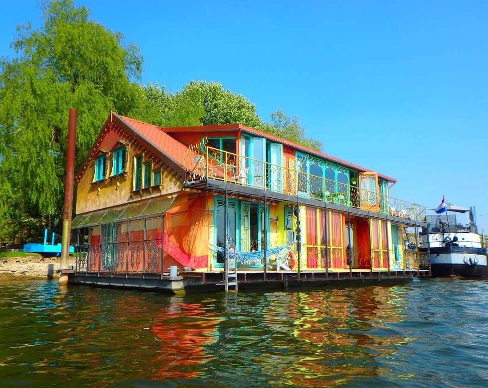 Arnhem Houseboat Hotel Nizozemsko skládačky online