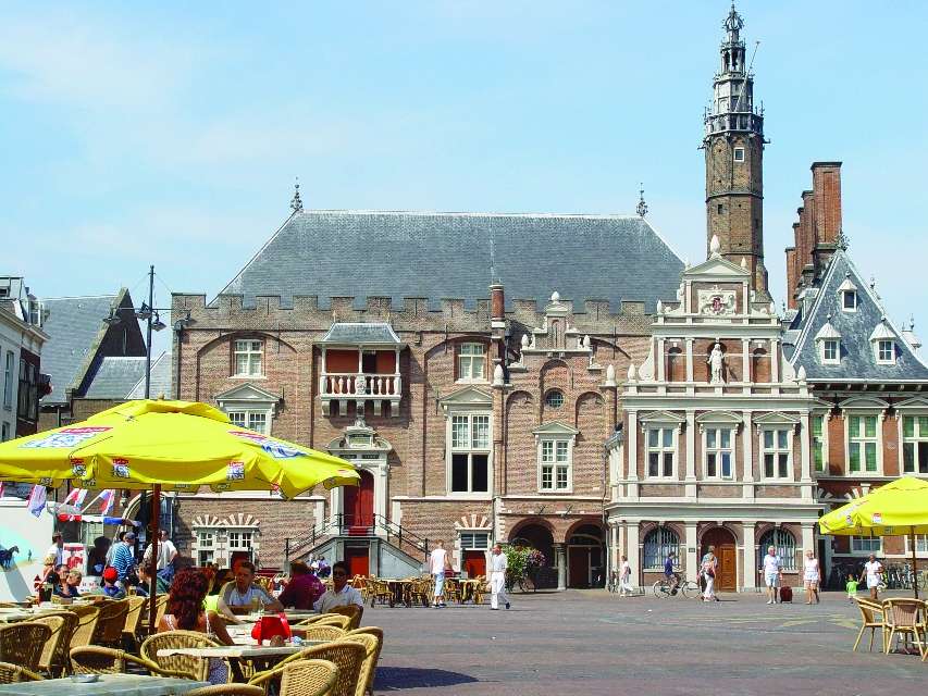 Město Haarlem v Nizozemsku online puzzle