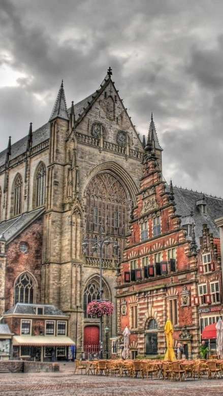 Haarlem stad i Nederländerna pussel på nätet