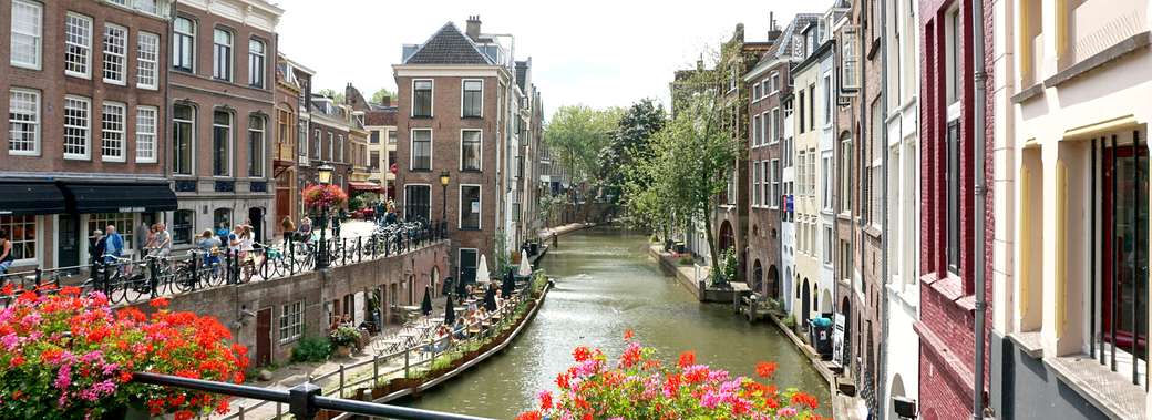 Město Utrecht v Nizozemsku online puzzle