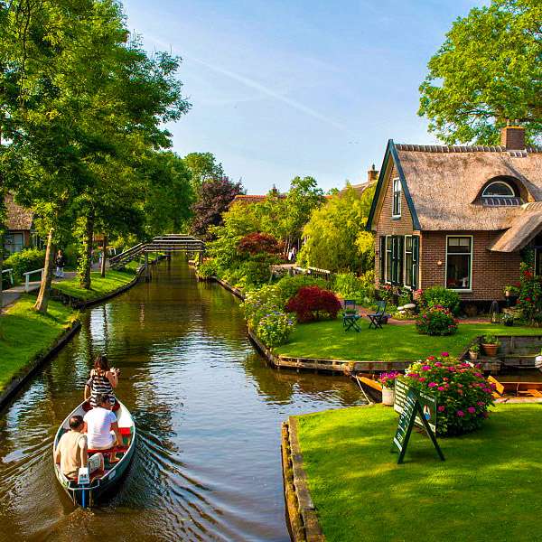 Giethoorn a holland Velence online puzzle