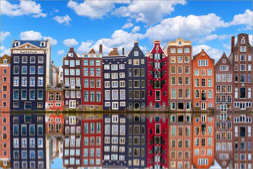 Amsterdam city panorama Netherlands online puzzle