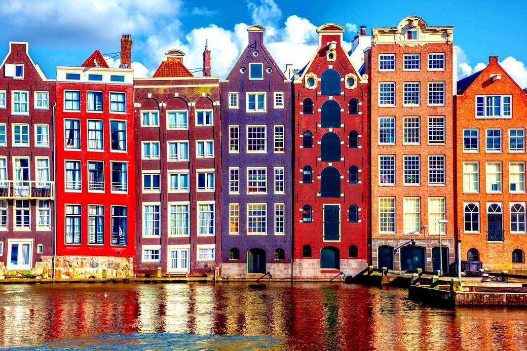 Amsterdam Stadtpanorama Niederlande Puzzlespiel online