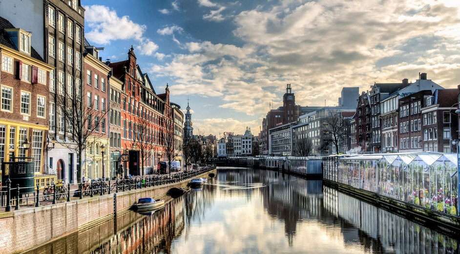 Amszterdam város panoráma Hollandia kirakós online