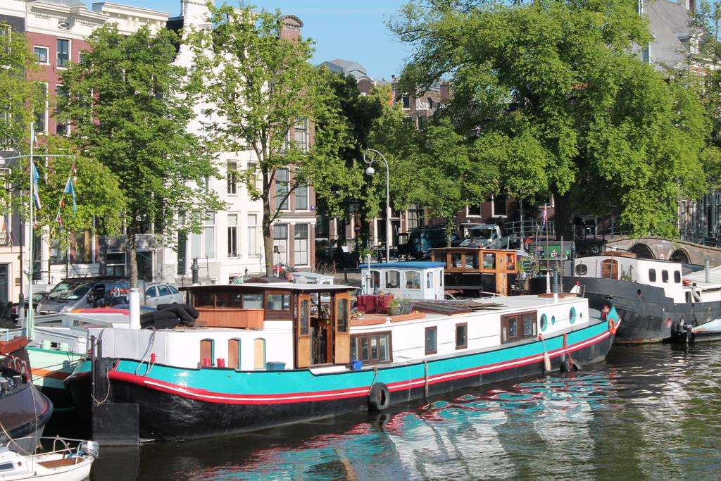 Amsterdam Hausboote Niederlande Puzzlespiel online