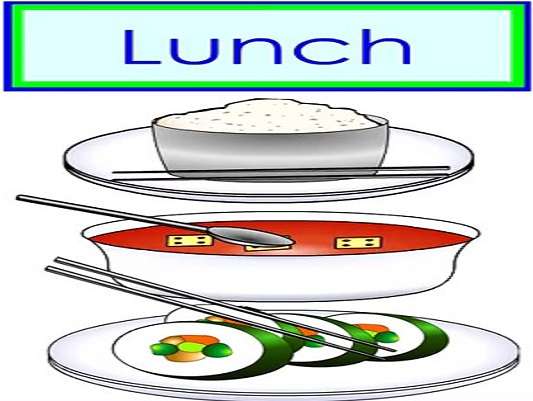 Ich bin zum Mittagessen Reissuppe Sushi Puzzlespiel online