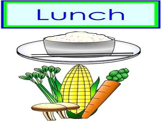 Ik ben voor lunch rijstgroenten online puzzel