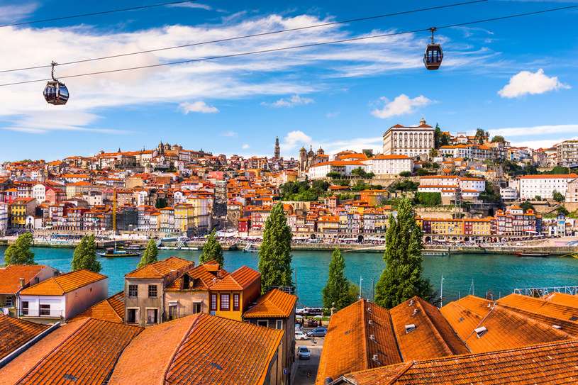 Portugal-rote Dächer Puzzlespiel online