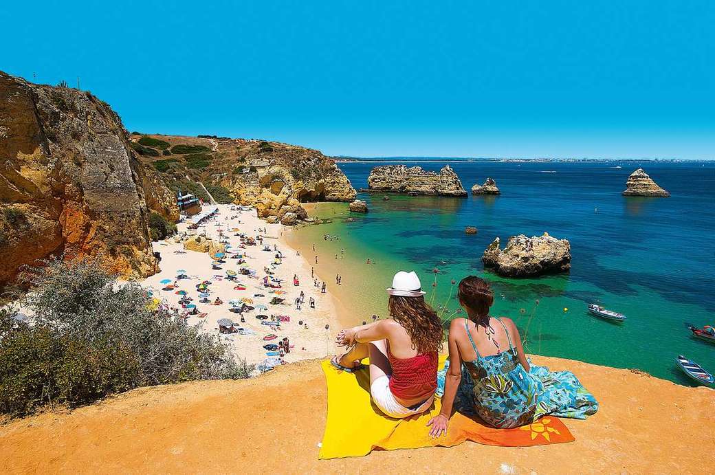 vista della spiaggia portoghese puzzle online
