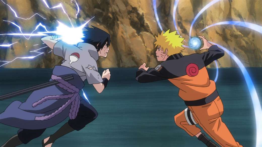 Naruto mot Sasuke pussel på nätet