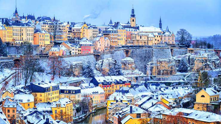 Stadtpanorama von Luxemburg Puzzlespiel online