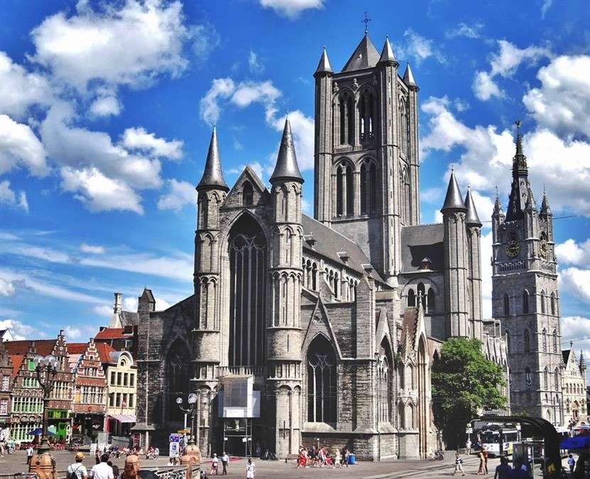 Gentská katedrála v Bruselu skládačky online