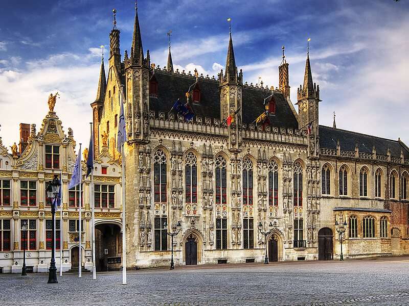 Câmara Municipal de Bruges, Bélgica puzzle online