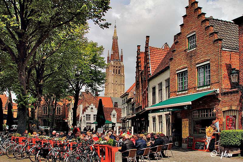 Bruges város Belgiumban online puzzle