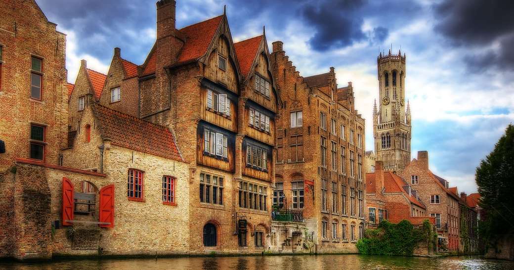 Orașul Bruges din Belgia jigsaw puzzle online